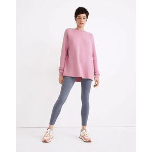 Madewell Airyterry Oversize Pink Overdyed Sweatshirt, size S